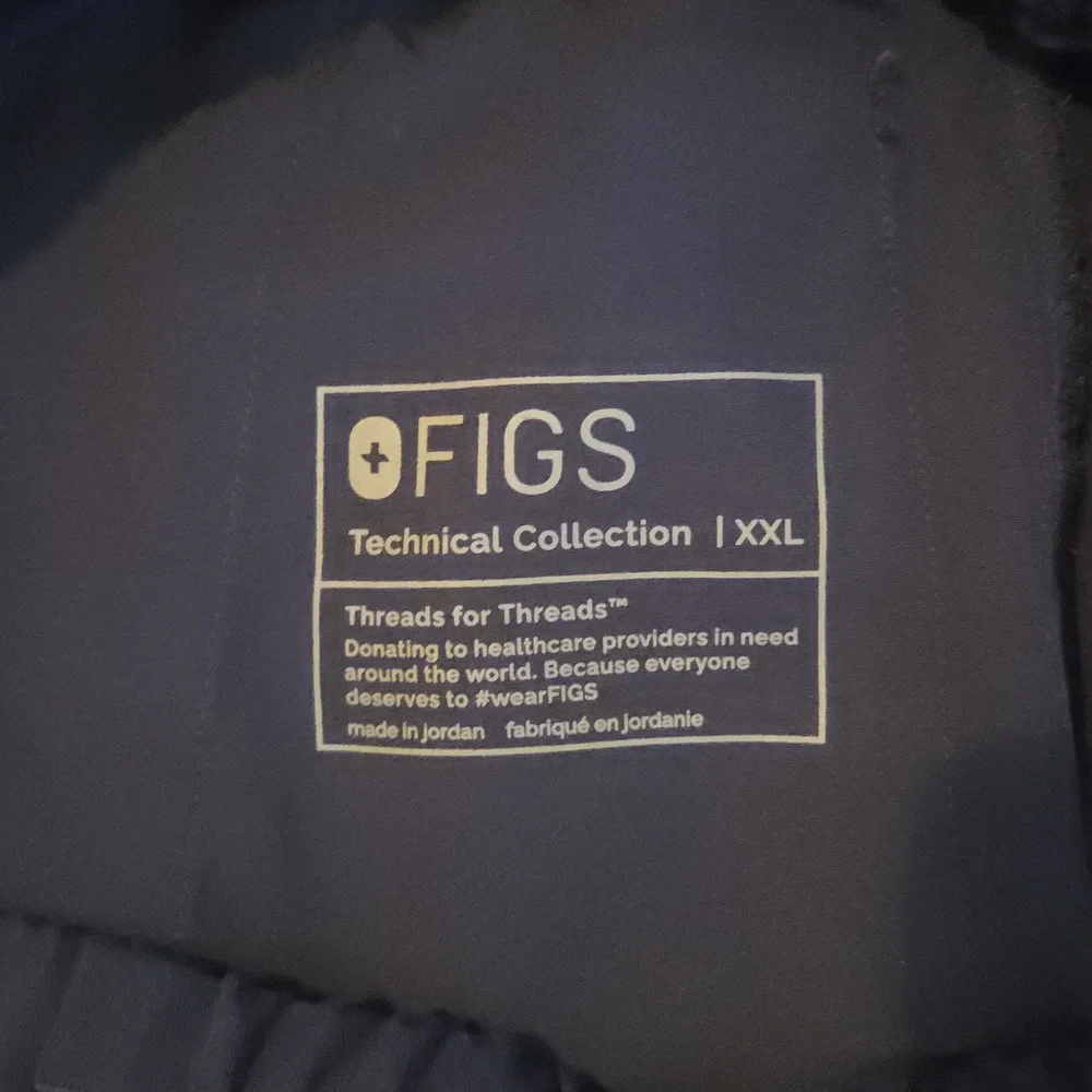 Figs High Waisted Navy Blue Joggers XXL - Picture 4 of 8